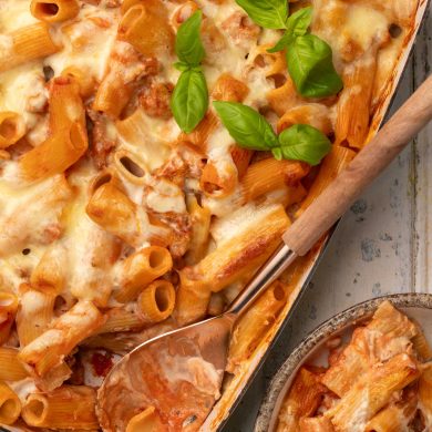 Skinnymixers Pasta al Forno from SkinnyMediterranean.