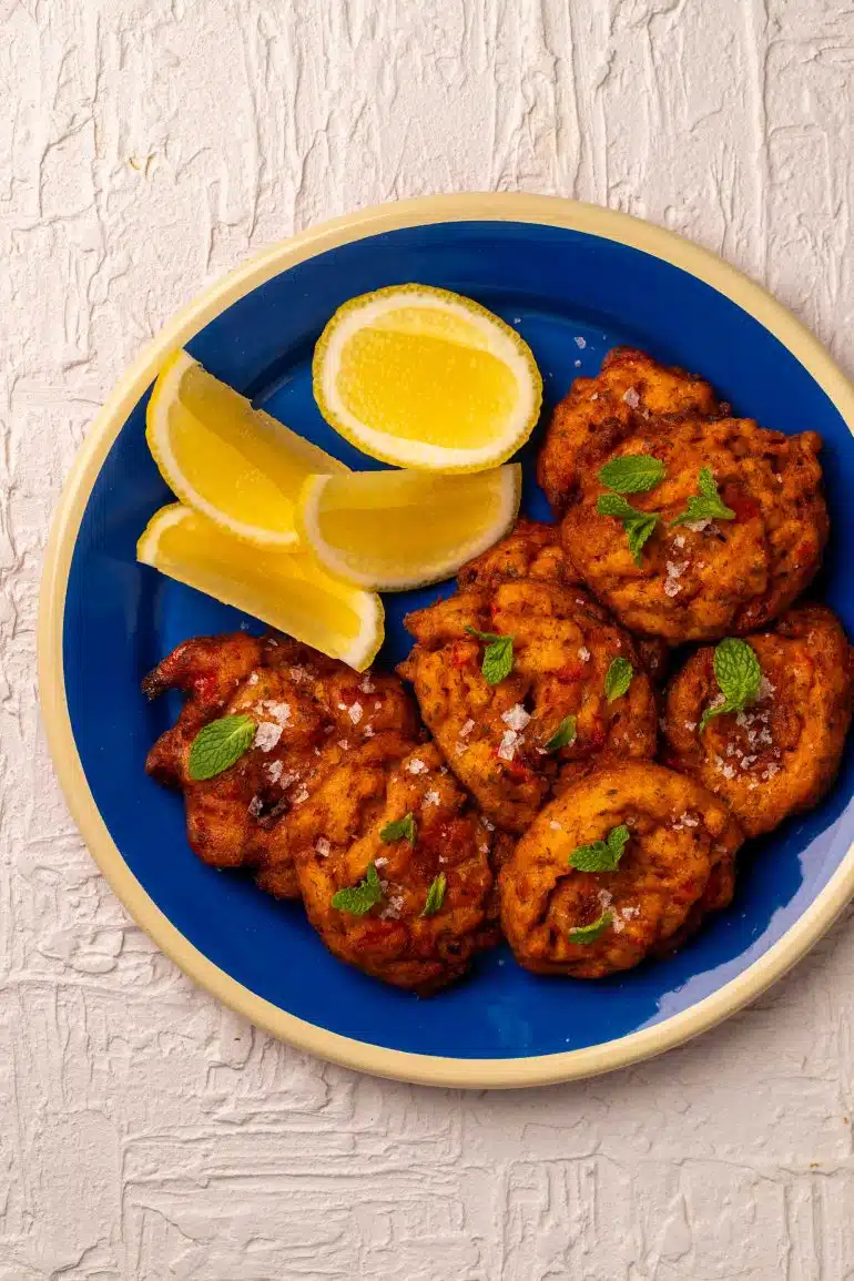 Skinnymixers Santorini Tomato Fritters from SkinnyMediterranean.