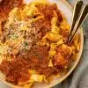 Skinnymixers Slow Cooked Lamb Ragu from SkinnyMediterranean.
