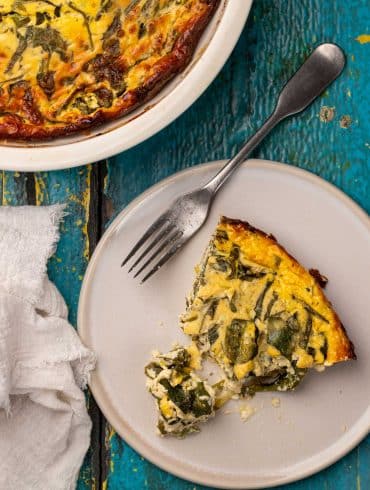 Skinnymixers Spanakopita Frittata from SkinnyMediterranean.