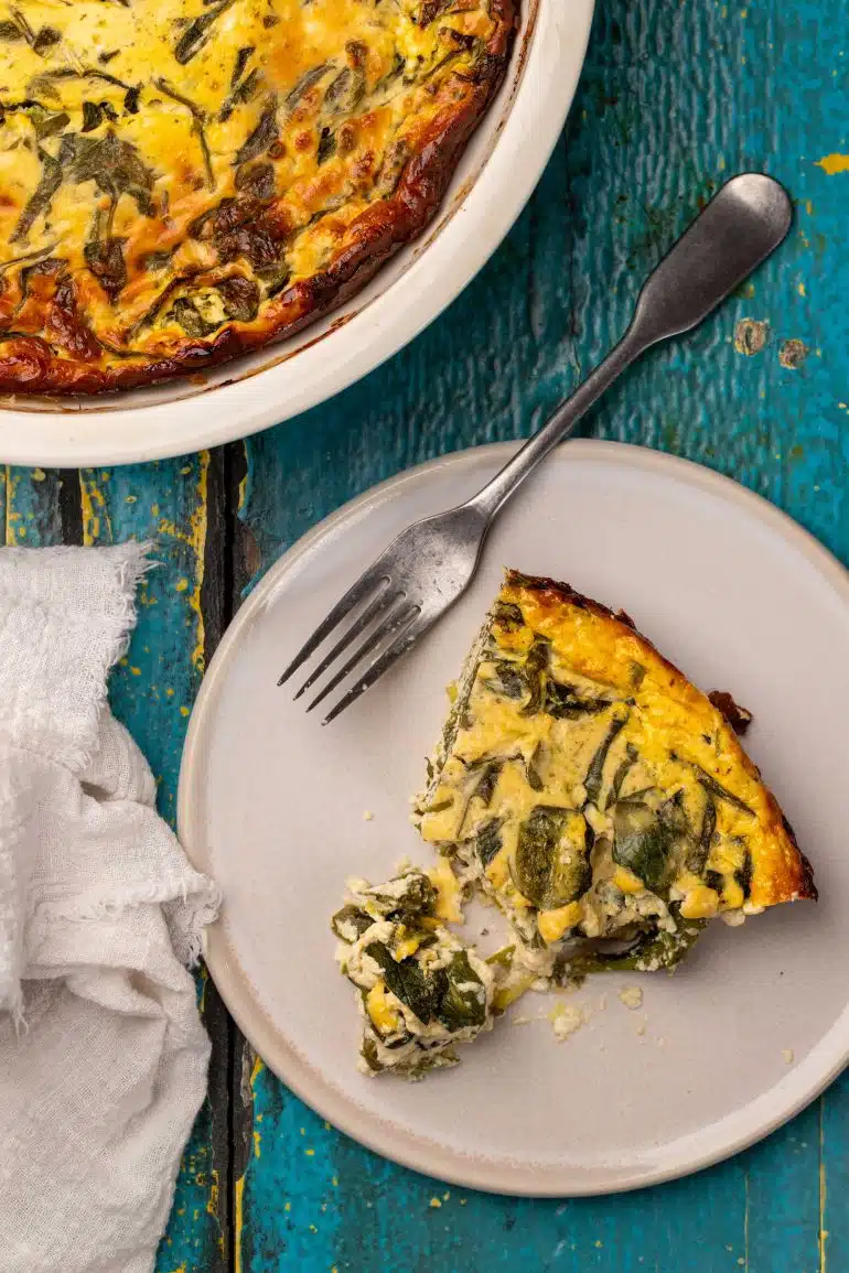 Skinnymixers Spanakopita Frittata from SkinnyMediterranean.