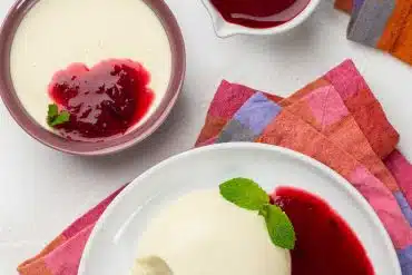 Greek Yoghurt Panna Cotta with Berry Coulis