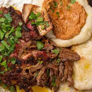 Slow Roasted Pomegranate Molasses Lamb