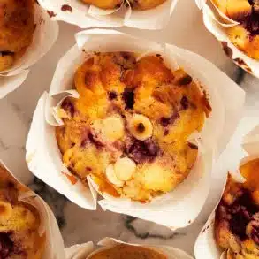 Mez's Raspberry & White Chocolate Muffins