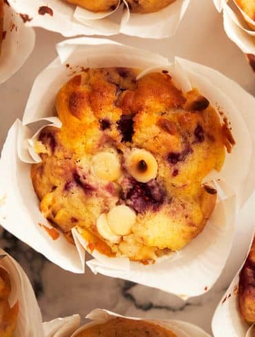 Mez's Raspberry & White Chocolate Muffins