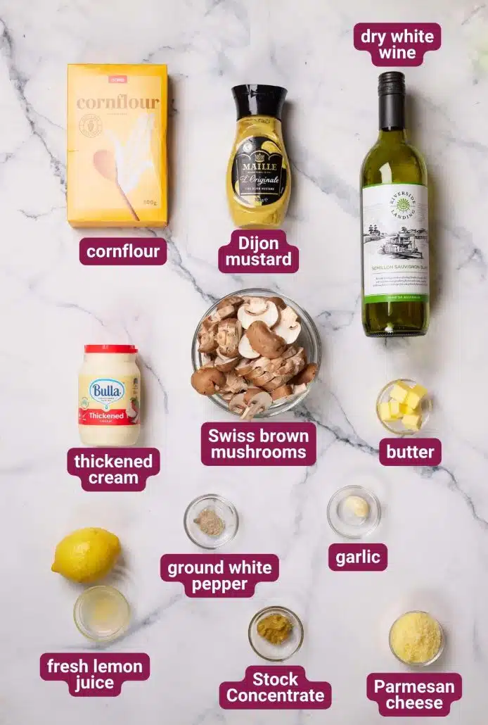 What you will need to make Classic Schnitzel with Creamy Mushroom Sauce from Dinners 4