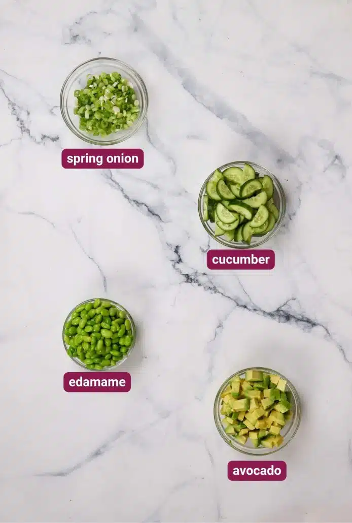 What you will need to make Crispy Rice Tuna Salad from Dinners 4