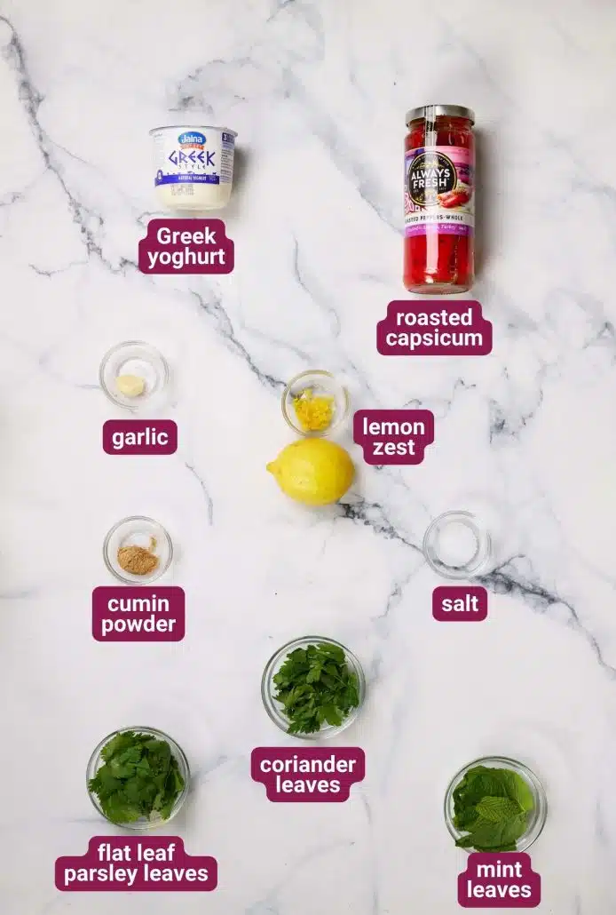 What you will need to make Persian Lamb Burger Patties from Dinners 4