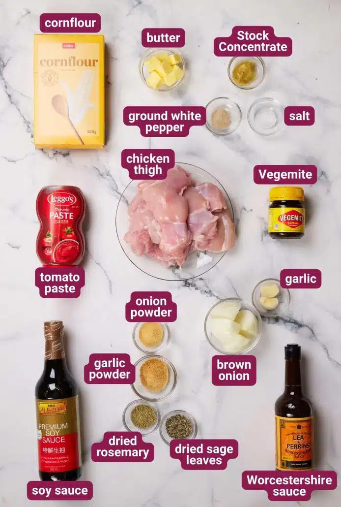 What you will need to make Pulled Chicken & Gravy from Dinners 4