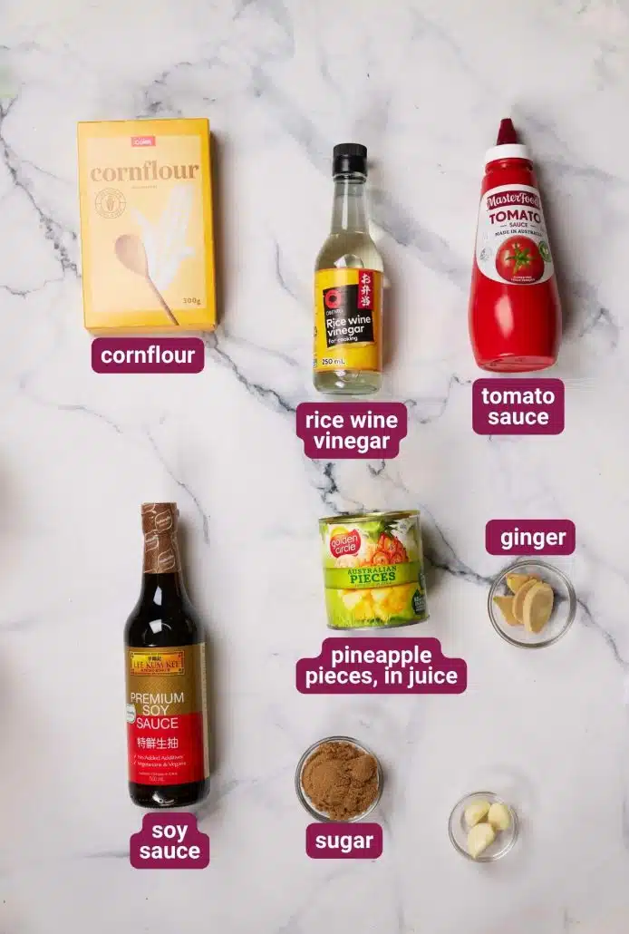 What you will need to make Sticky Sweet & Sour Pork from Dinners 4