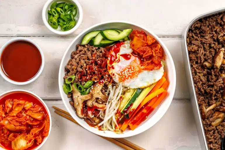 Skinnymixers Bibimbap (Korean Beef Rice Bowl)