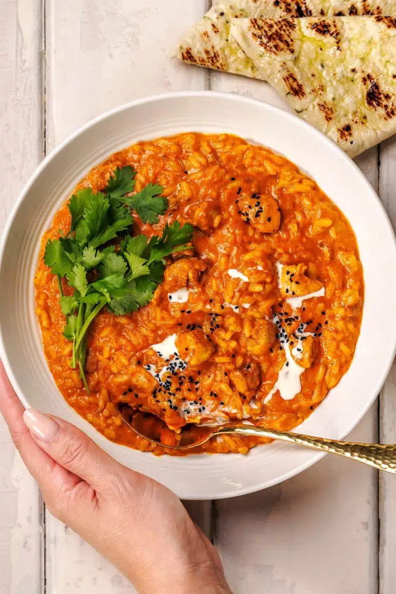 Skinnymixers Butter Chicken Risotto from The Healthy Mix Dinners 4