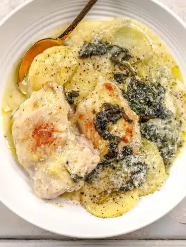 Chicken Florentine Potato Bake