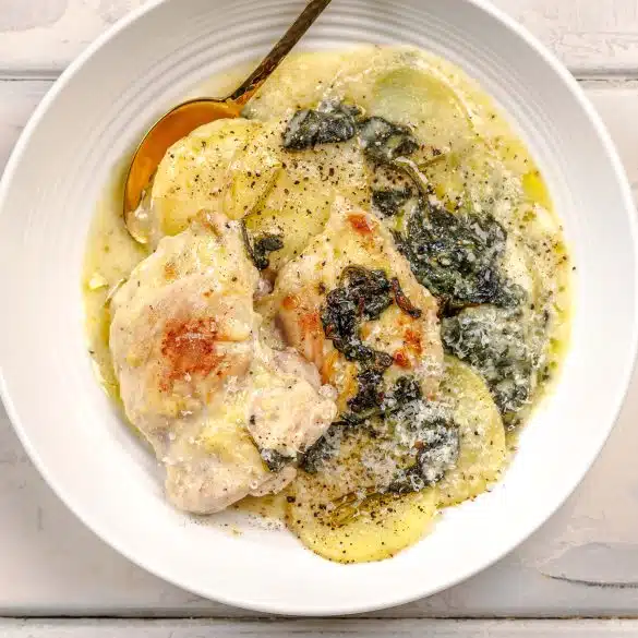 Chicken Florentine Potato Bake