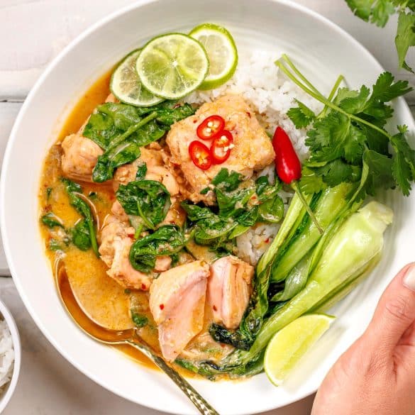 Coconut Miso Salmon Curry