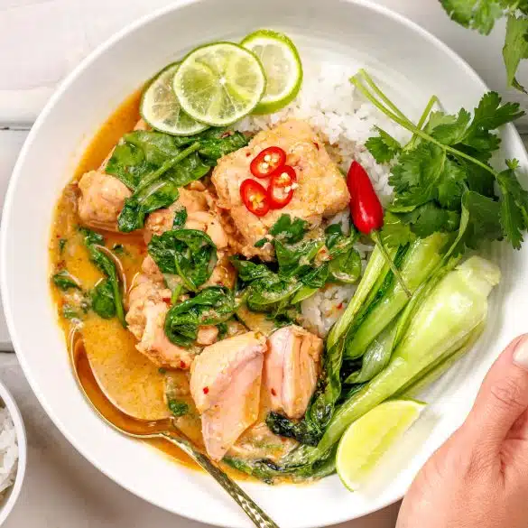 Coconut Miso Salmon Curry