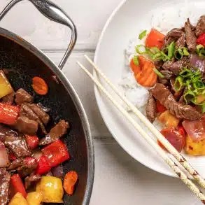 Rainbow Beef Stir Fry