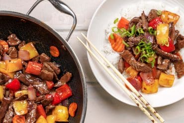 Rainbow Beef Stir Fry
