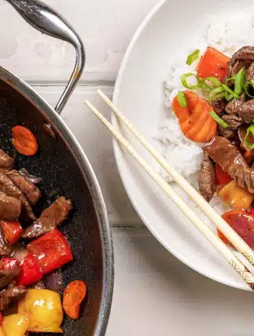 Rainbow Beef Stir Fry