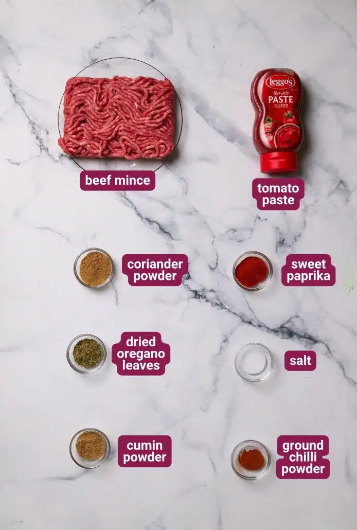 What you will need to make Beef Taco Bowl from Dinners 4