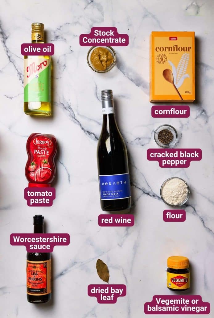 What you will need to make Slow Cooked Lamb & Red Wine Casserole from Dinners 4