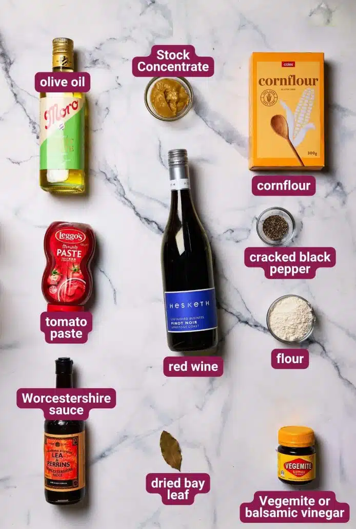 What you will need to make Slow Cooked Lamb & Red Wine Casserole from Dinners 4