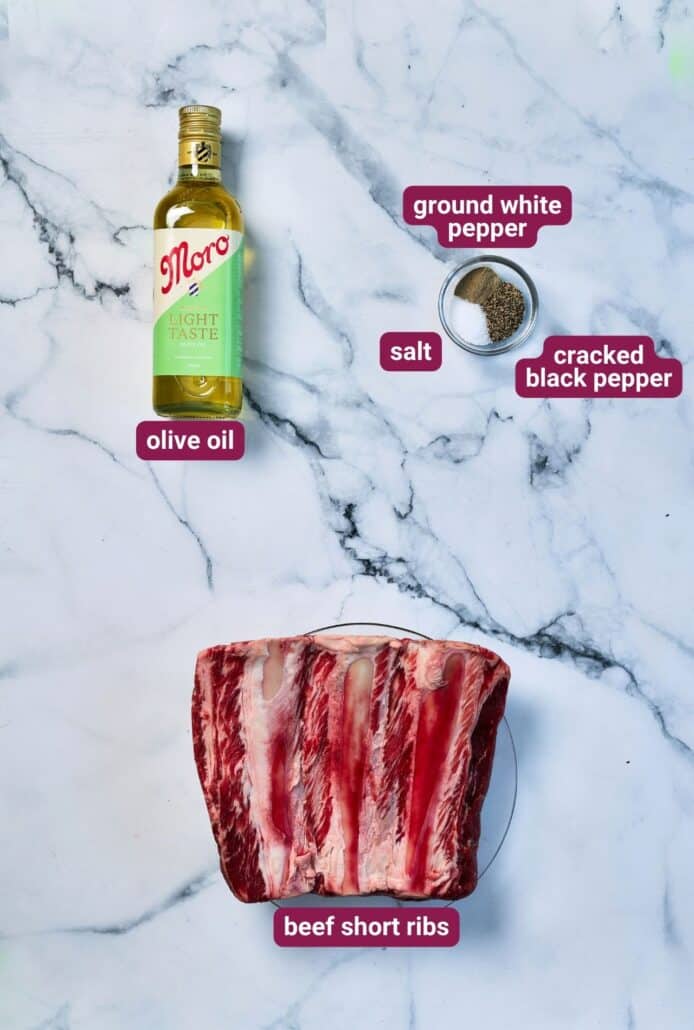 What you will need to make Braised Honey Pepper Beef Ribs from SkinnyAsia2
