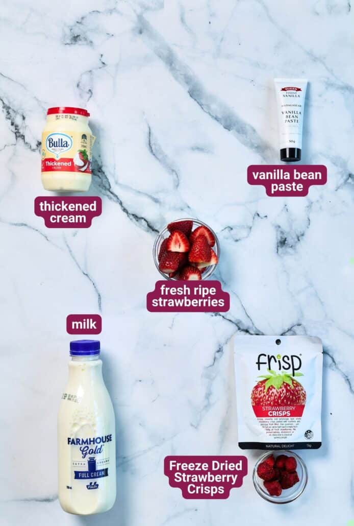 What you will need to make Iced Matcha Latte with Strawberry Cold Foam from SkinnyAsia2