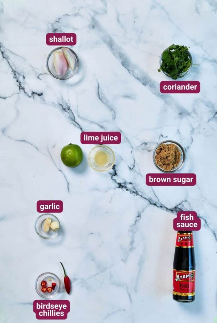 What you will need to make Thai BBQ Chicken Crispy Rice Salad from SkinnyAsia2